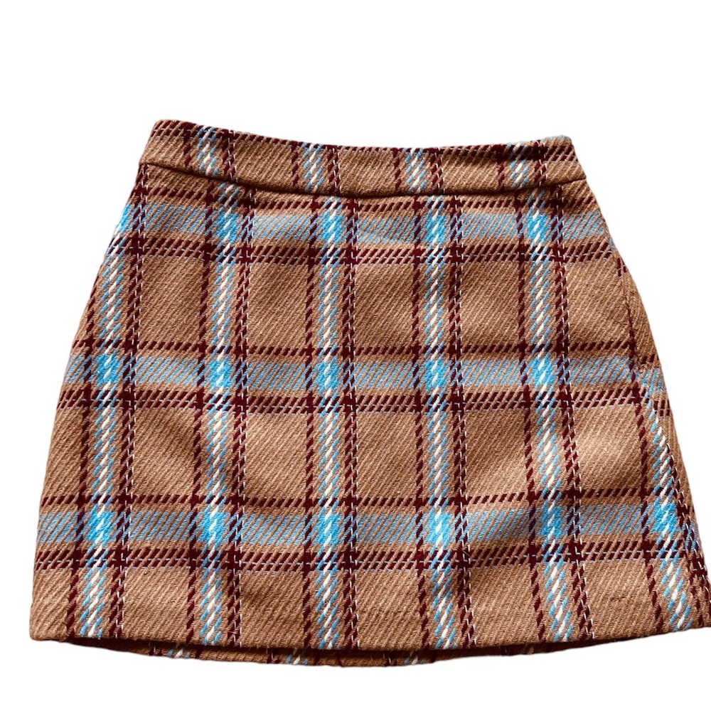 Plaid mini skirt size S - Never worn